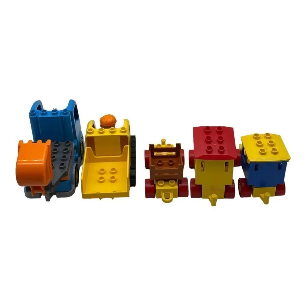Duplo Lego Vehicle Lot Bundle trains Figures Construction truck toy blocks